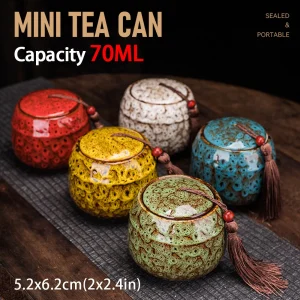 70ML Colorful Ceramic Mini Urn: Elegant