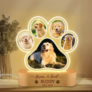 Custom Pet Photo Night Light: Personalized