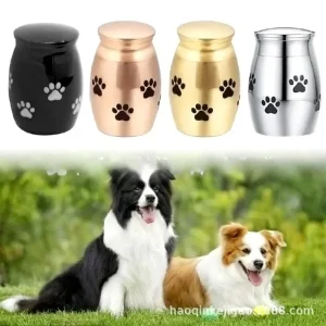 Paw Print Stainless Steel Keepsake Urn