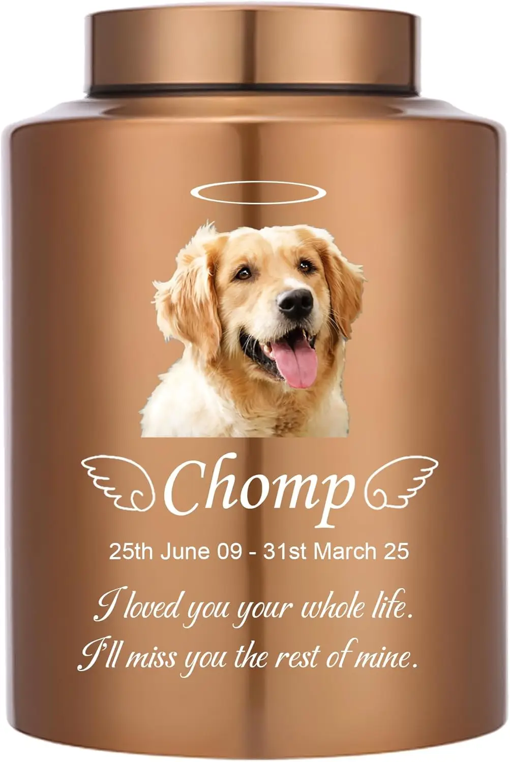 Loyal Legacy: Custom Name and Photo Pet Keepsake