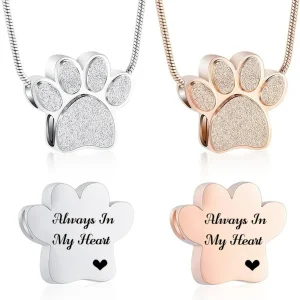 Precious Paws: Customizable Pet Cremation Urn Necklace