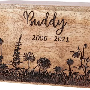 Eternal Echo: Custom Engraved Wooden Pet Sanctuary