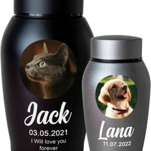 Polished Presence: Custom Urn With Photo and Name
