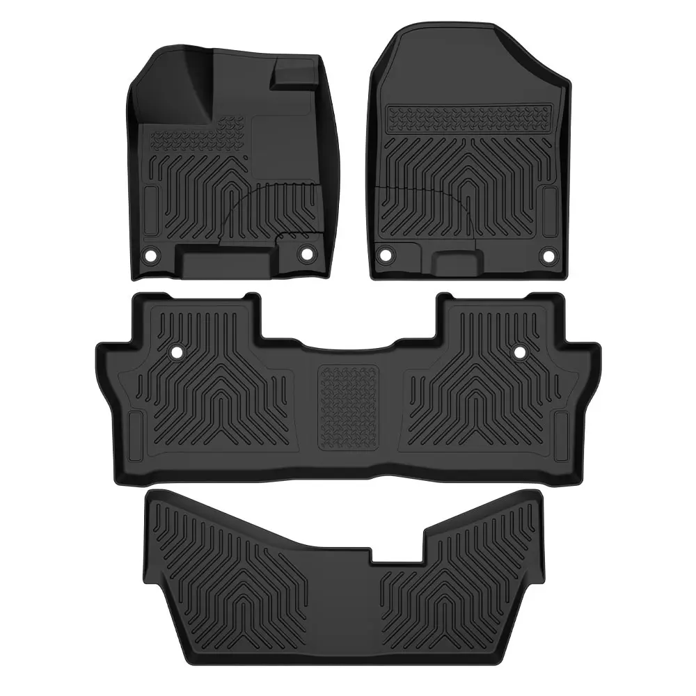 CROSSDESIGN TPE All-Weather Floor Mats for Honda Pilot (2016-2022)