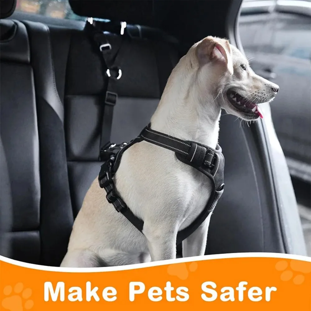 Durable Nylon Dog Safety Harness Lead – Adjustable Wear-Resistant Pet Leash