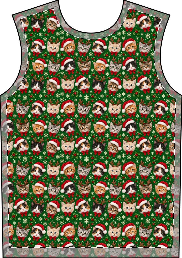 Petty PJs — Tighter Christmas Cats Men’s Complete Pajama Set