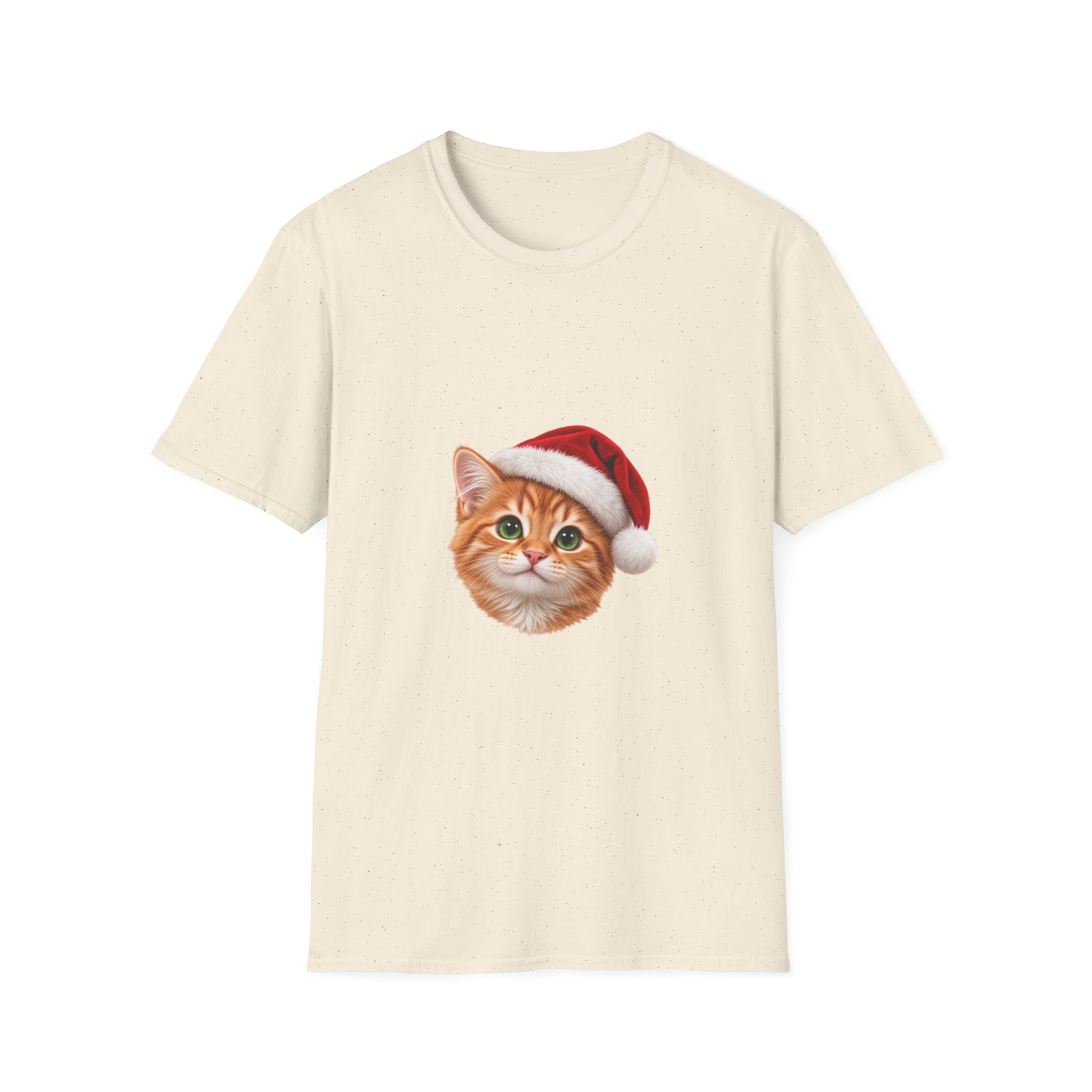 Petty PJs — Orange Tabby Santa Unisex Christmas T-Shirt - Image 9