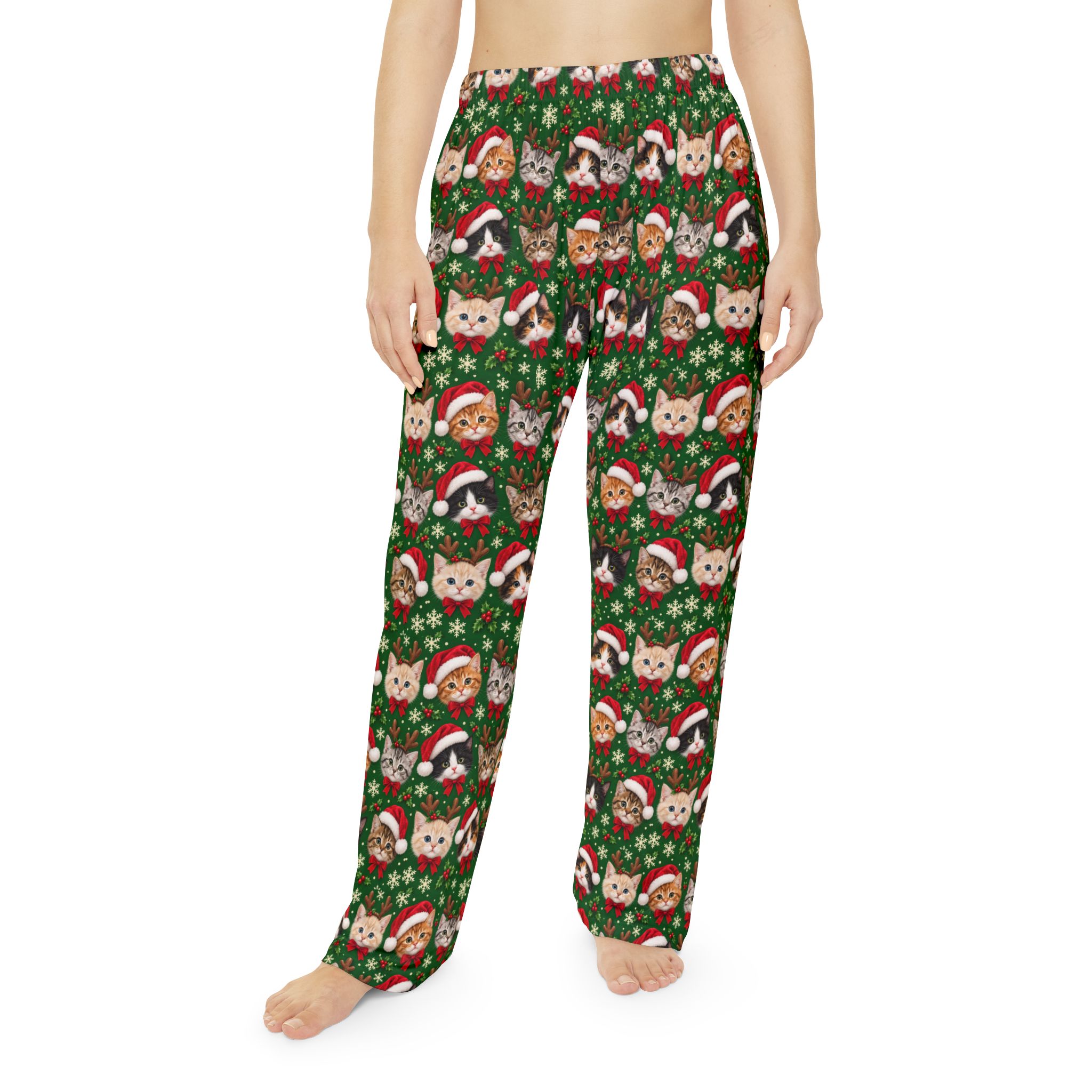 Petty PJs — Tighter Christmas Cats Women’s Pajama Pants - Image 3