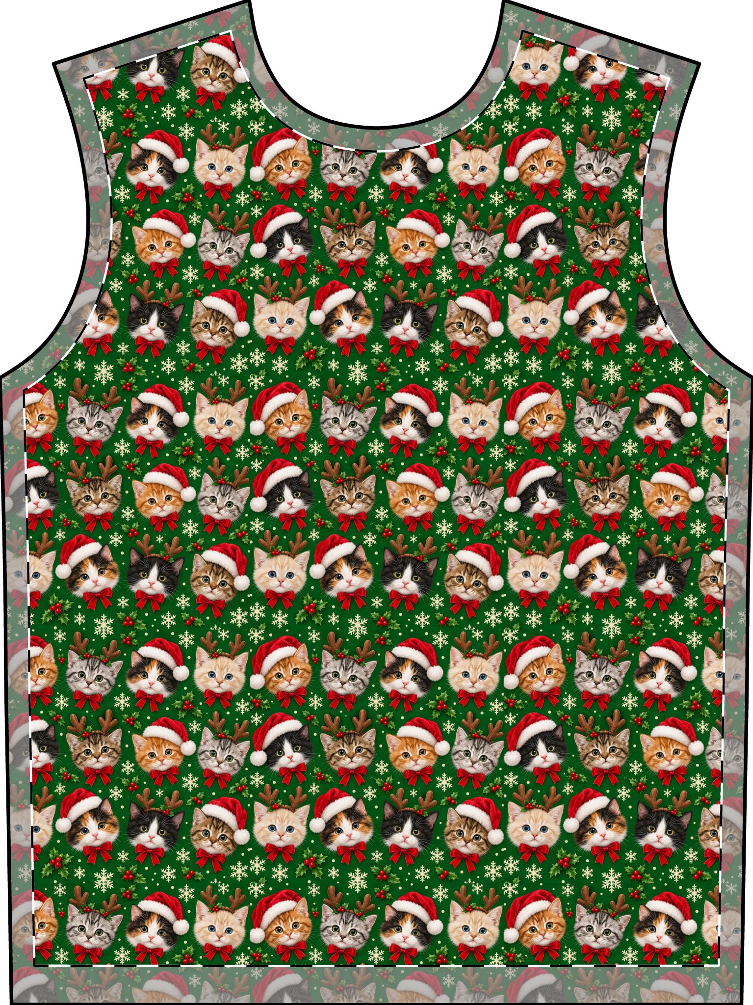 Petty PJs — Tighter Christmas Cats Men’s Complete Pajama Set - Image 2