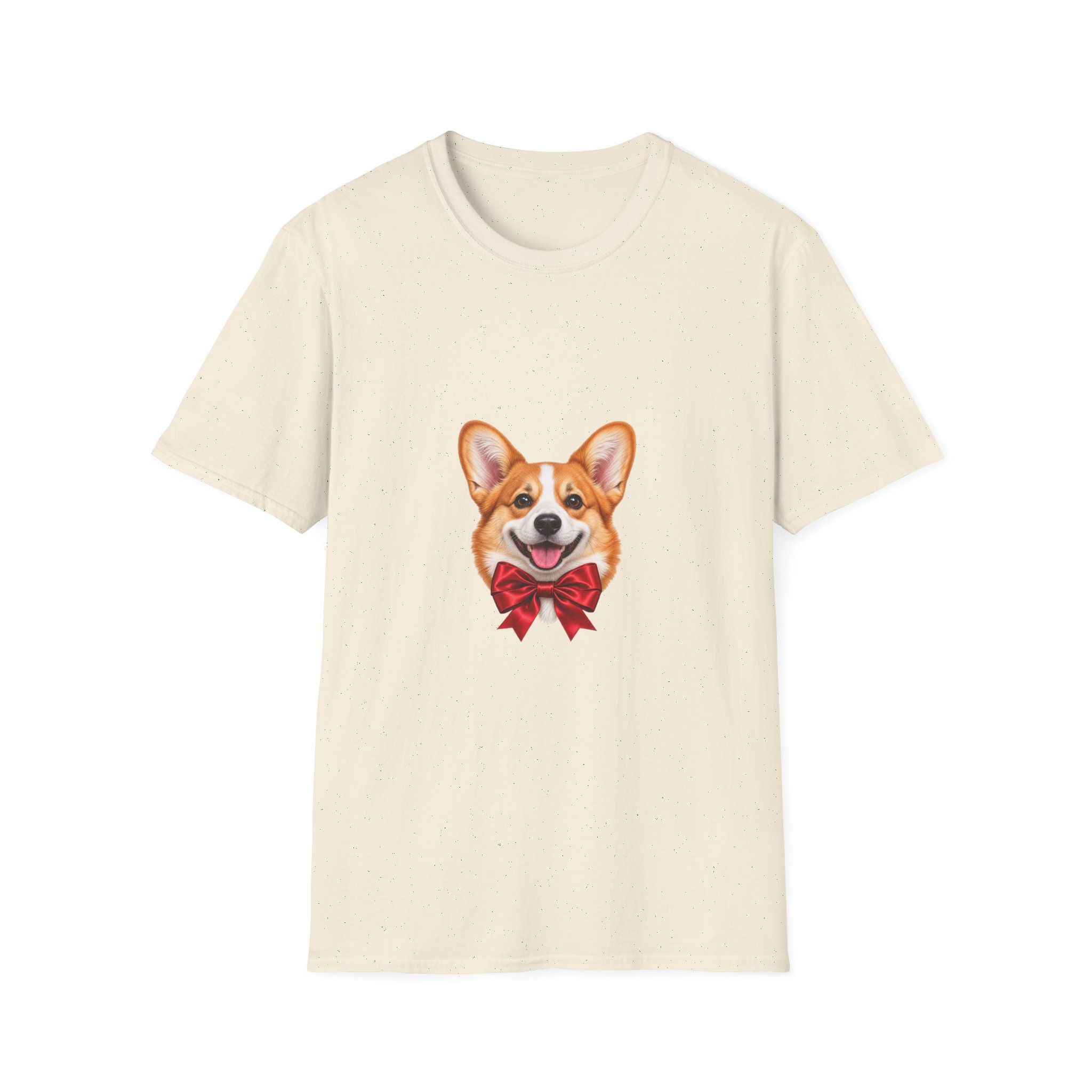 Petty PJs — Corgi Red Bow Unisex Christmas T-Shirt - Image 9