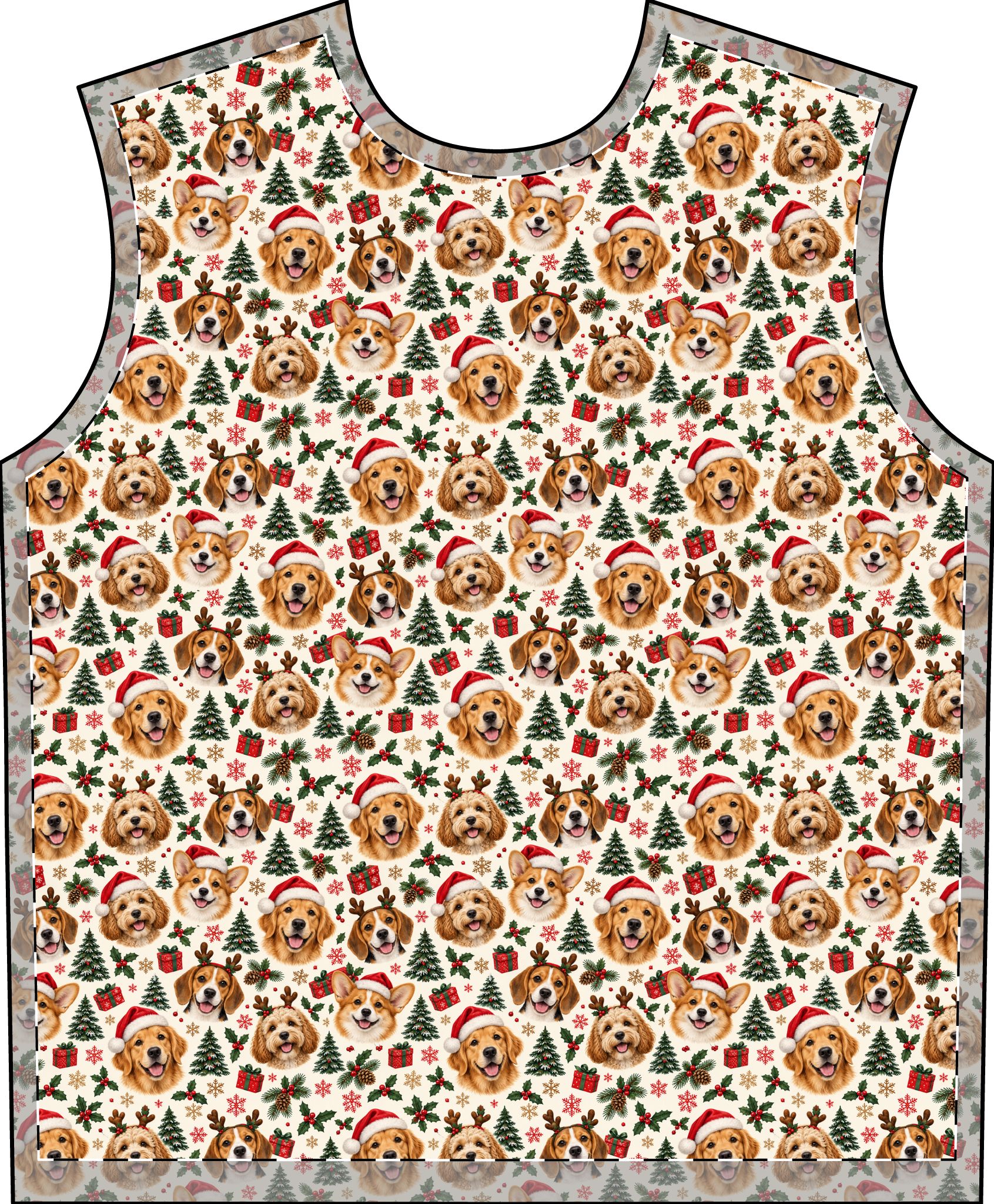 Petty PJs — Original Christmas Dogs Mens Complete Pajama Set - Image 4