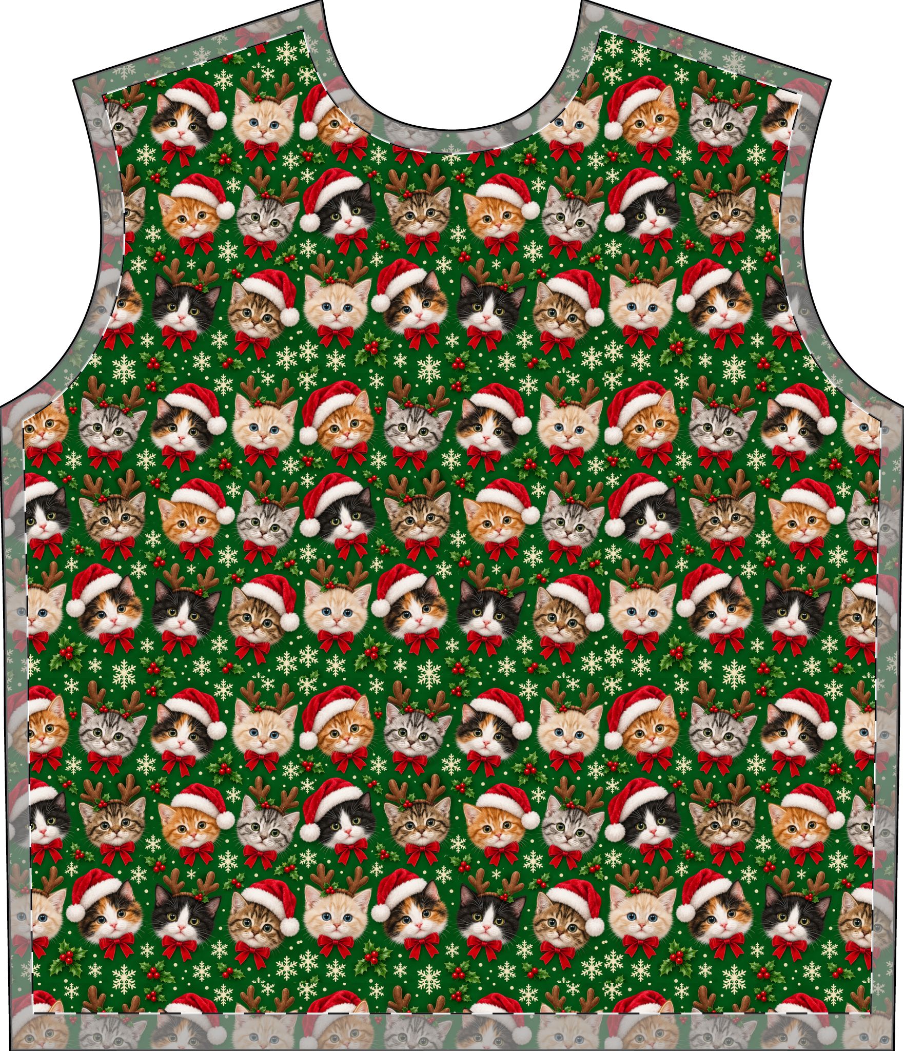 Petty PJs — Tighter Christmas Cats Men’s Complete Pajama Set - Image 5