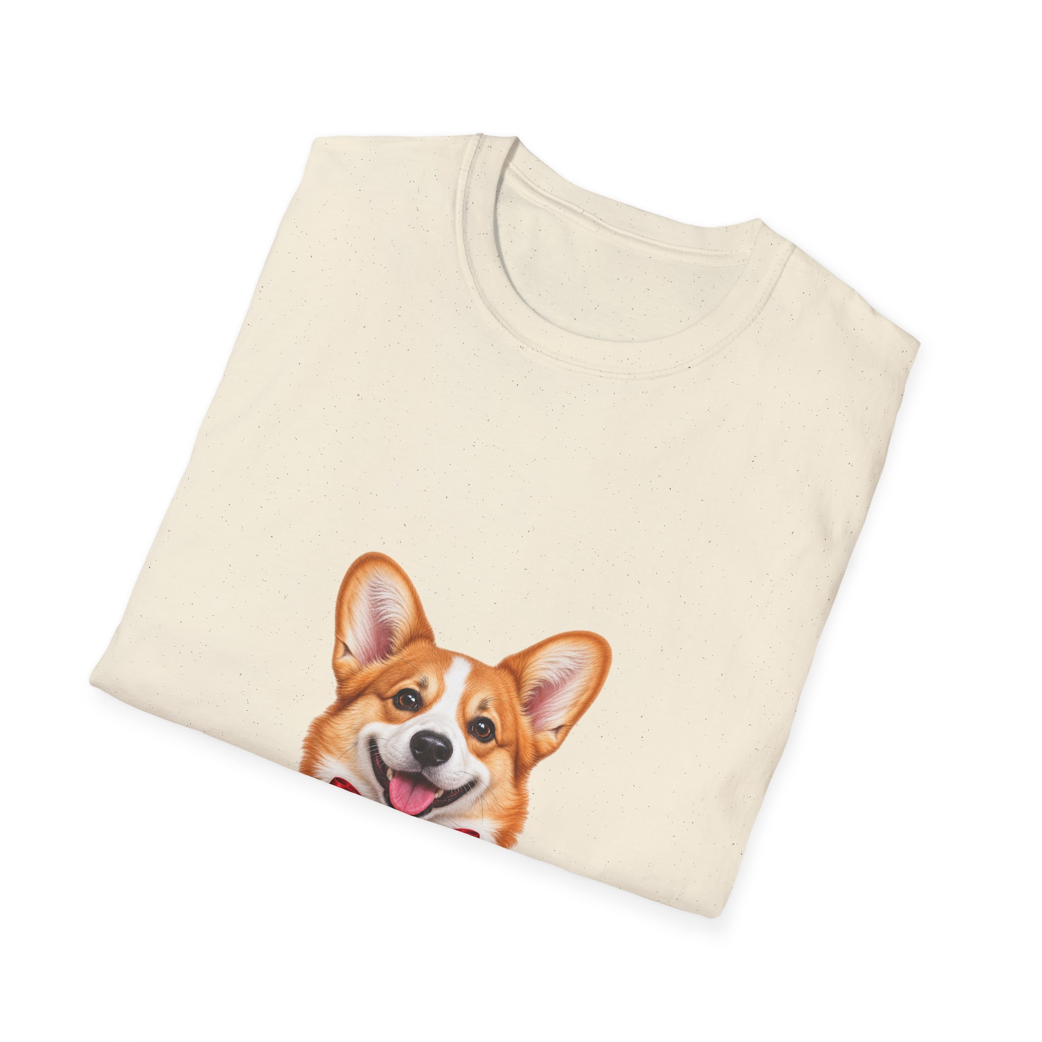 Petty PJs — Corgi Red Bow Unisex Christmas T-Shirt - Image 12