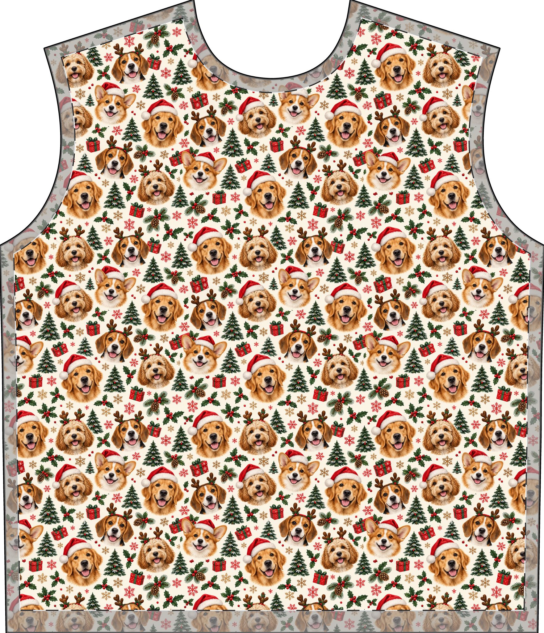 Petty PJs — Original Christmas Dogs Mens Complete Pajama Set - Image 5