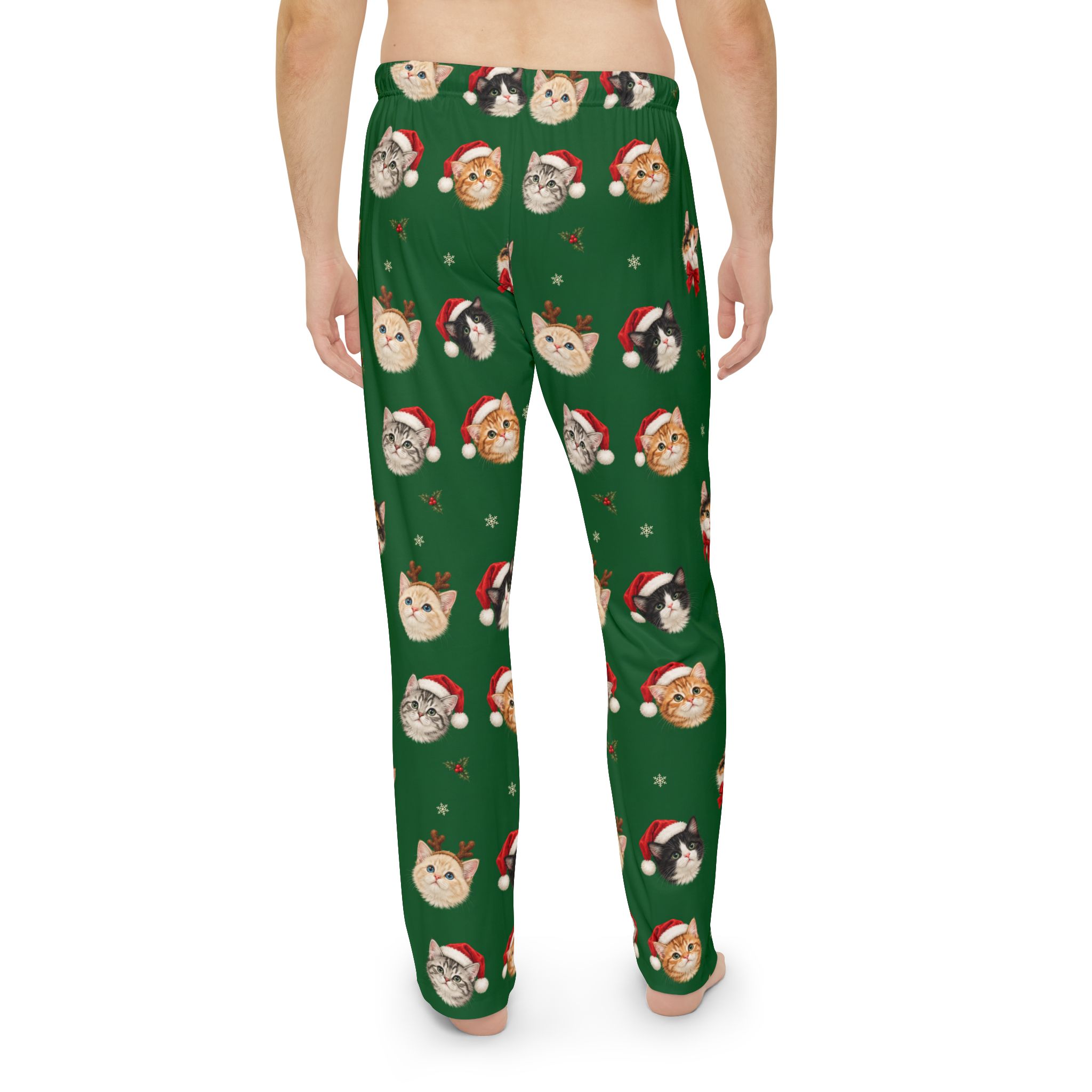 Petty PJs — Loose Christmas Cats Men’s Pajama Pants - Image 4