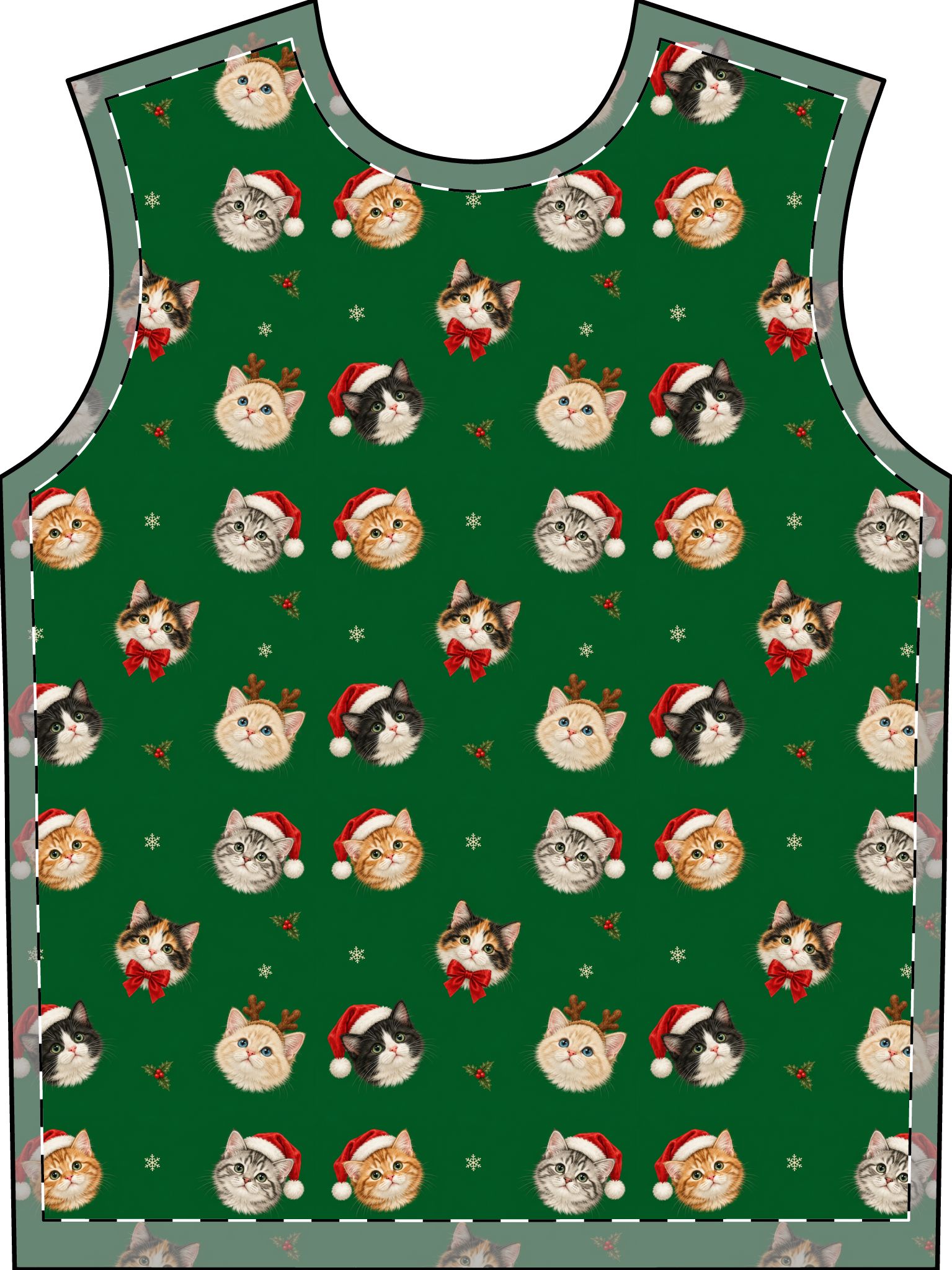 Petty PJs — Loose Christmas Cats Mens Complete Pajama Set - Image 2