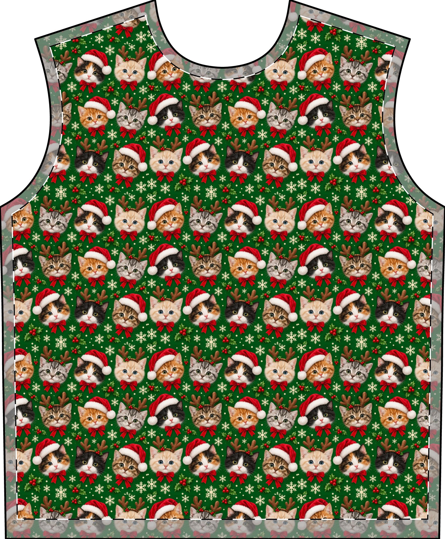Petty PJs — Tighter Christmas Cats Men’s Complete Pajama Set - Image 4
