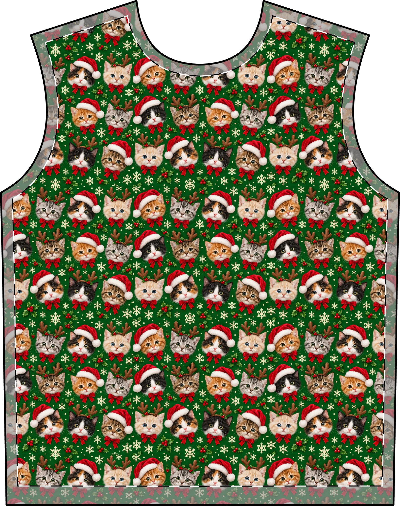 Petty PJs — Tighter Christmas Cats Men’s Complete Pajama Set - Image 3