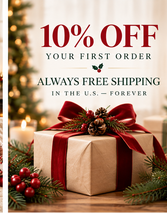 First order discount and free US shipping