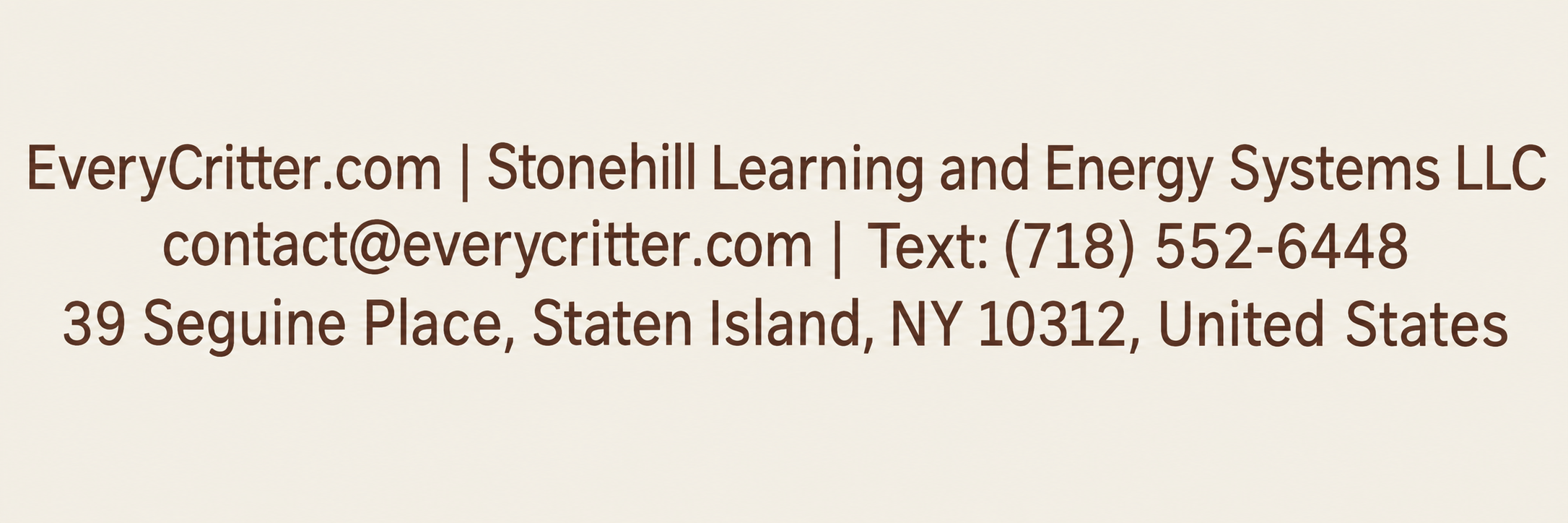 EveryCritter contact details