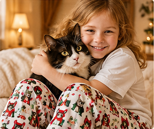 Christmas Cats — Loose Pattern — Petty PJs Christmas lifestyle inspiration