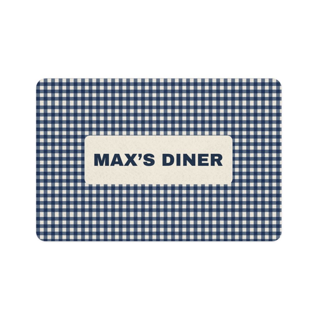 Classic Gingham Personalized Pet Food Mat — individual item; personalization shown is an example.